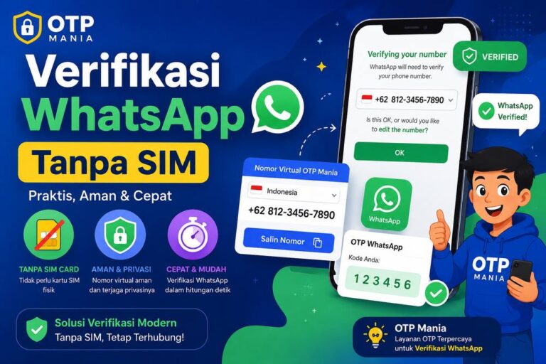 Cara Verifikasi WhatsApp Tanpa SIM Card Fisik Menggunakan Nomor Virtual